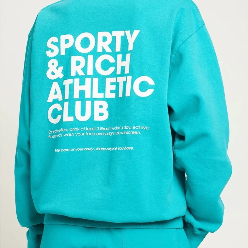 Sporty & Rich Athletic Club Crewneck Sweatshirt - Picture 4 of 6